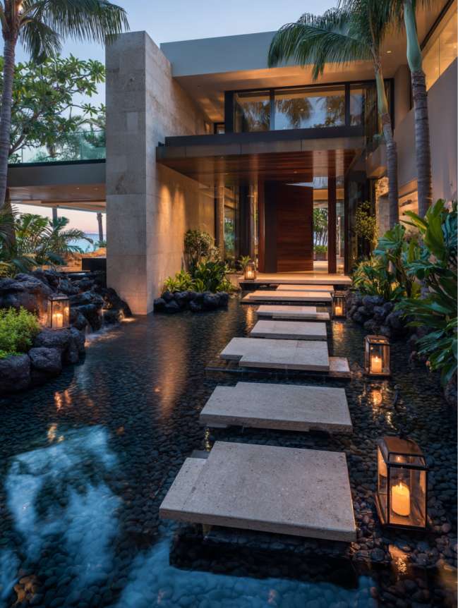 modern beach mansion house design