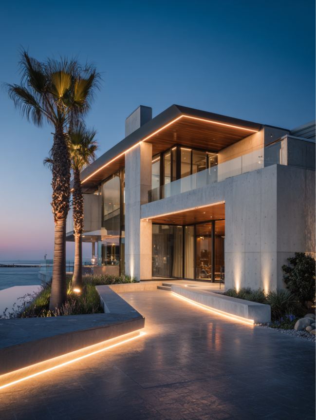 modern beach mansion house design