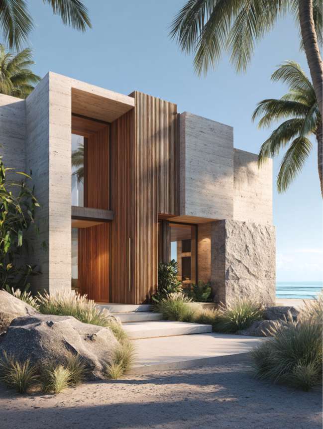 modern beach mansion house design
