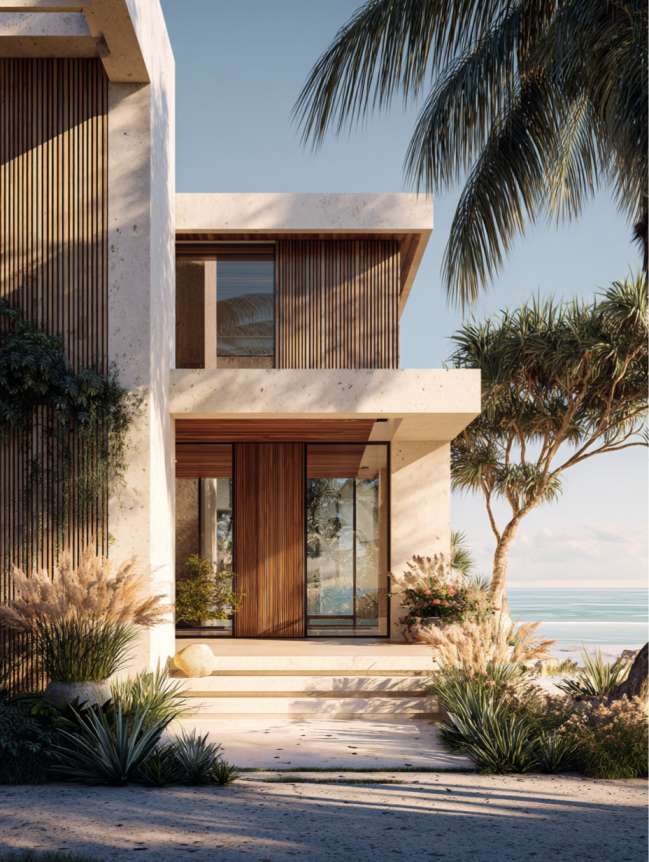 modern beach mansion house design