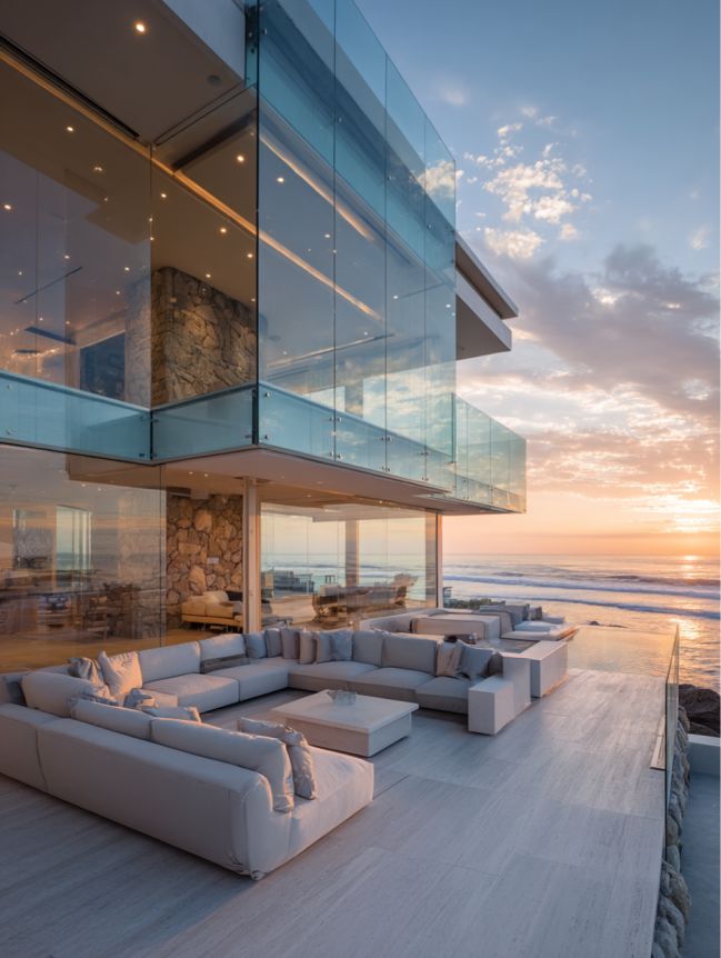 modern beach mansion house design