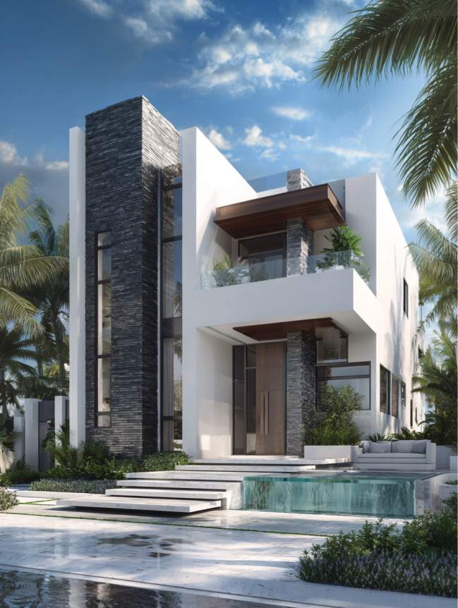 modern beach mansion house design