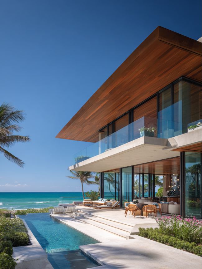 modern beach mansion house design