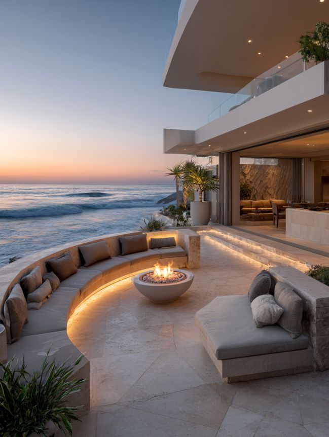 modern beach mansion house design