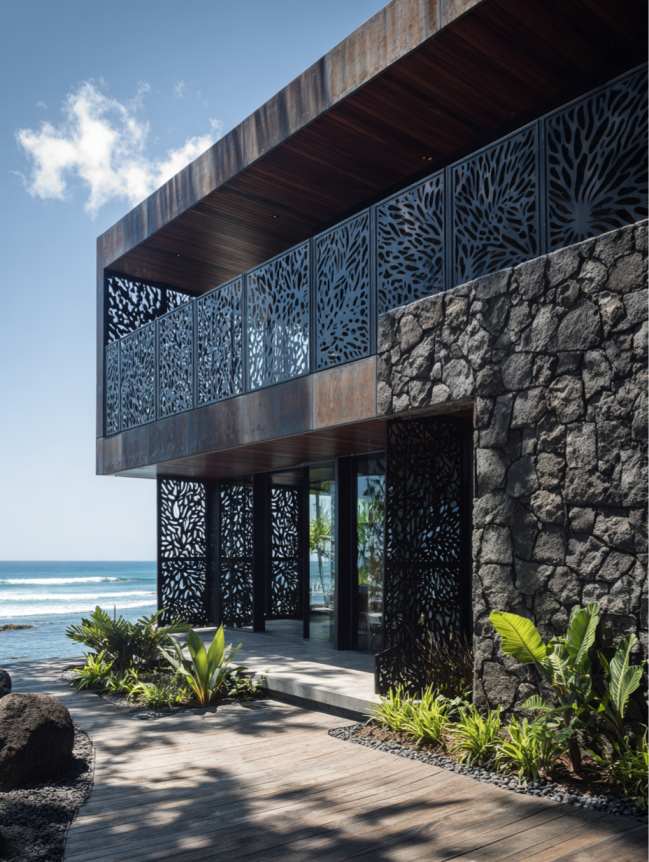 modern beach mansion house design