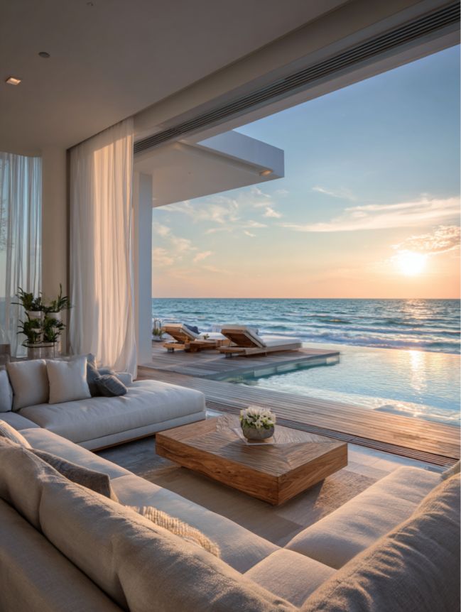 modern beach mansion house design