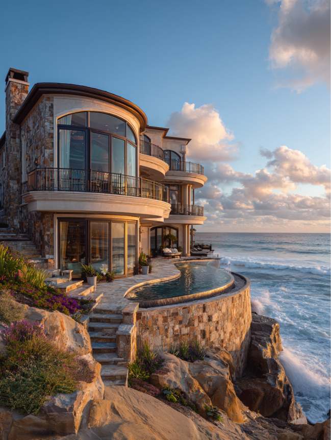 modern beach mansion house design