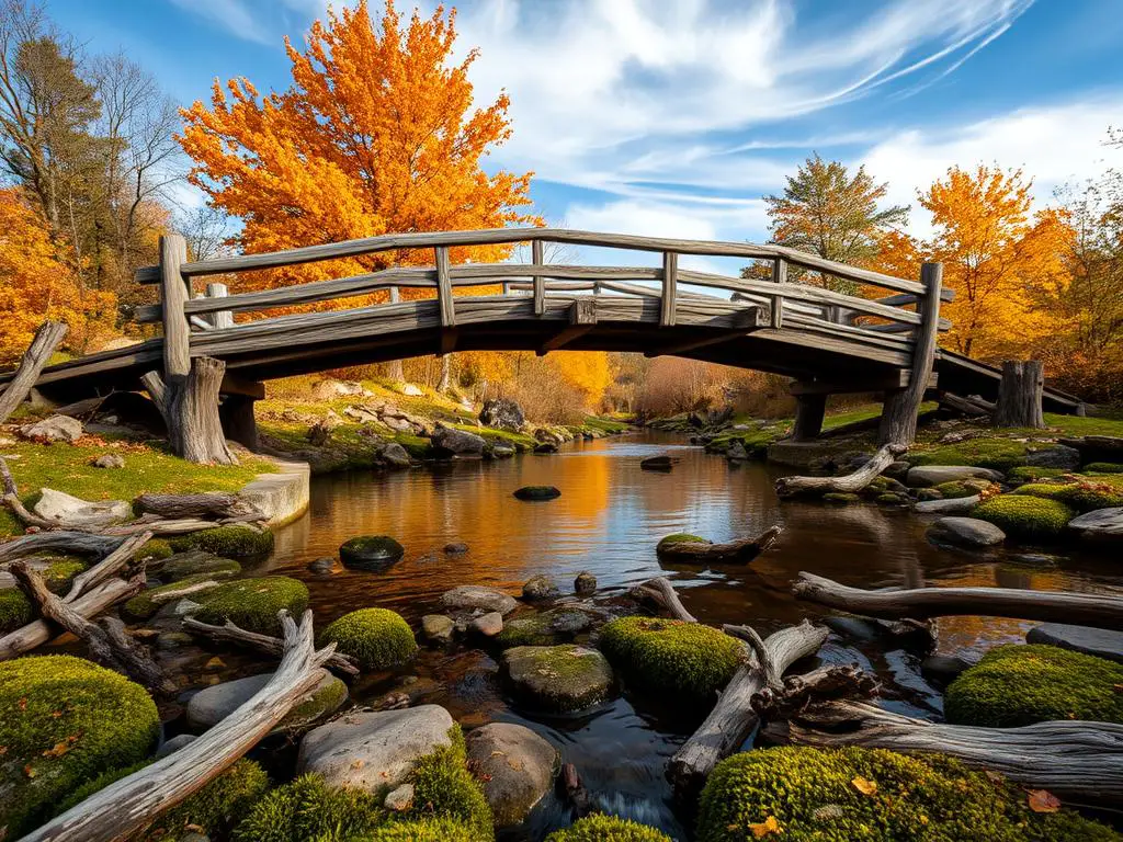 rustic water features for fall gardens