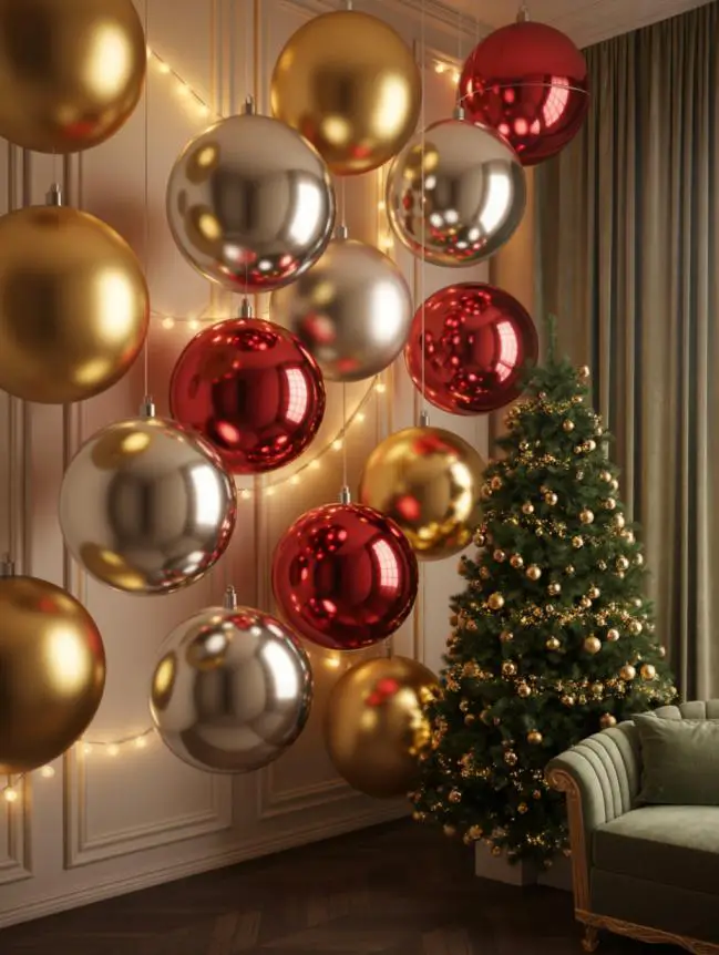 DIY Large Wall Christmas Decoration Ideas