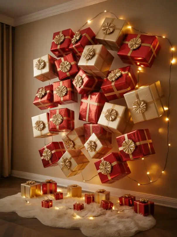 DIY Large Wall Christmas Decoration Ideas