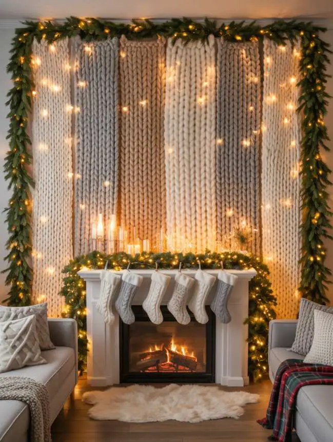 DIY Large Wall Christmas Decoration Ideas