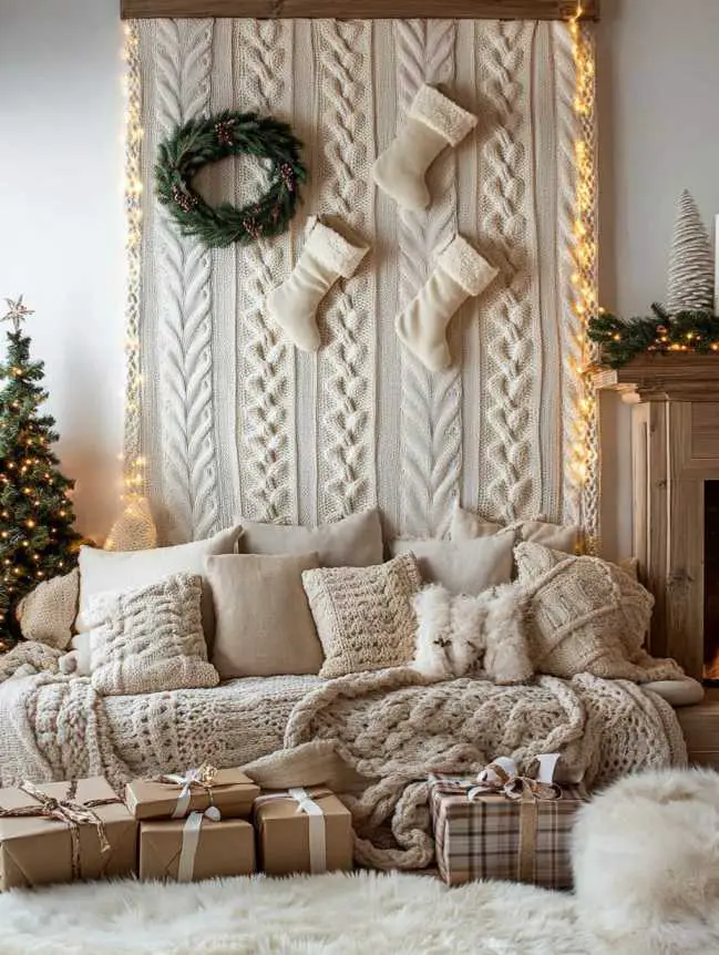 DIY Large Wall Christmas Decoration Ideas
