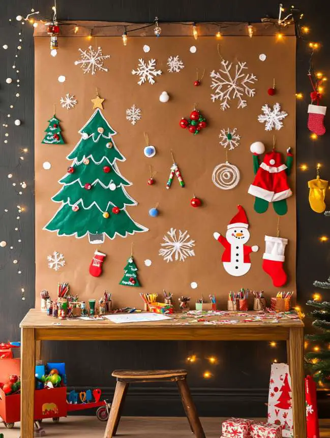 DIY Large Wall Christmas Decoration Ideas