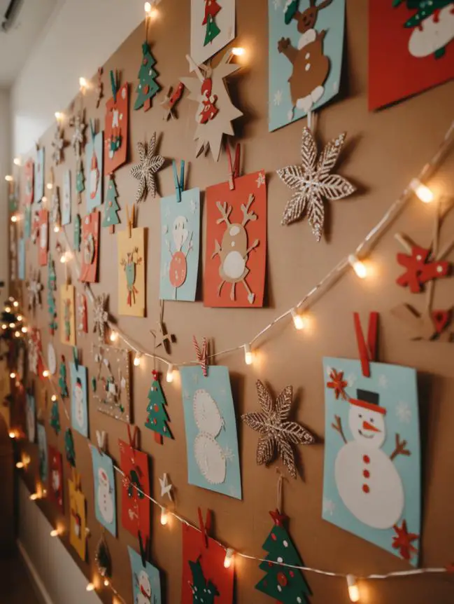 DIY Large Wall Christmas Decoration Ideas