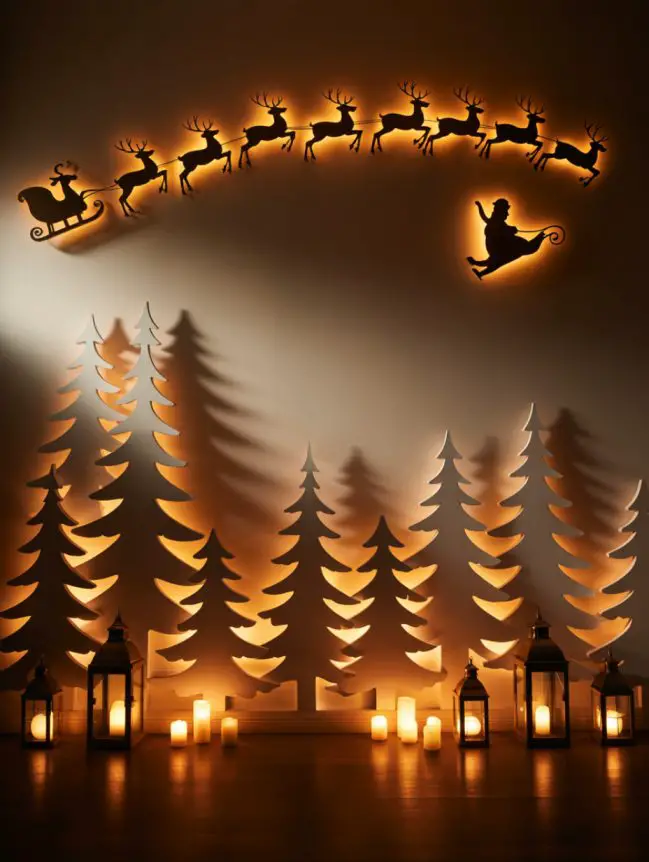 DIY Large Wall Christmas Decoration Ideas