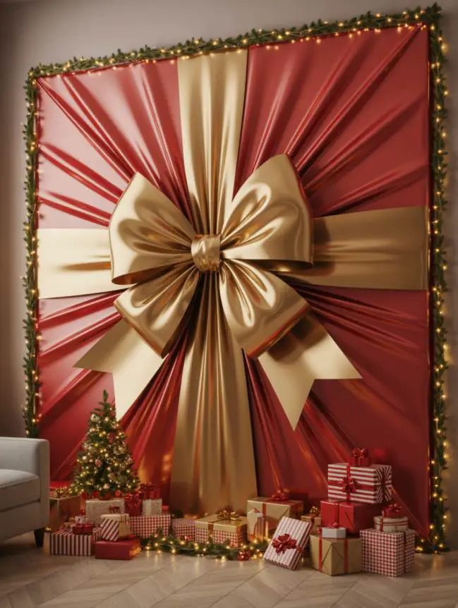 DIY Large Wall Christmas Decoration Ideas