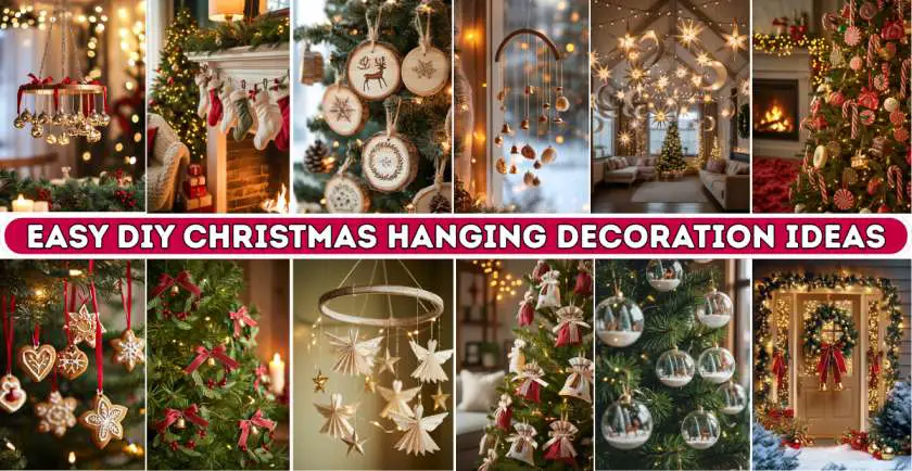 Easy DIY Christmas Hanging Decoration Ideas