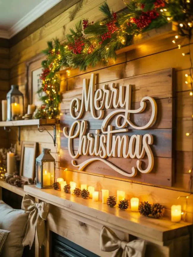 Large Wall Christmas Decoration Ideas