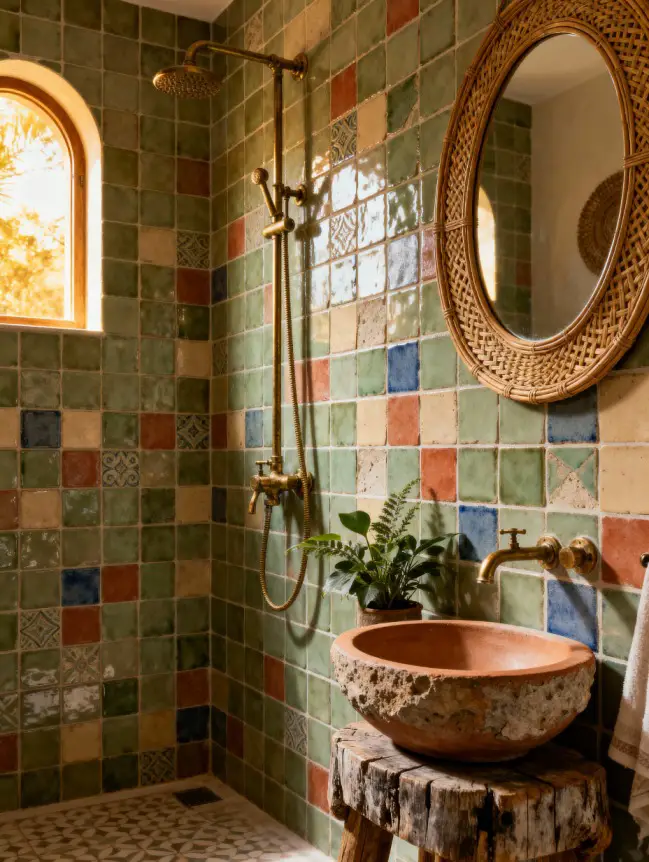 Boho Bathroom Tile Ideas