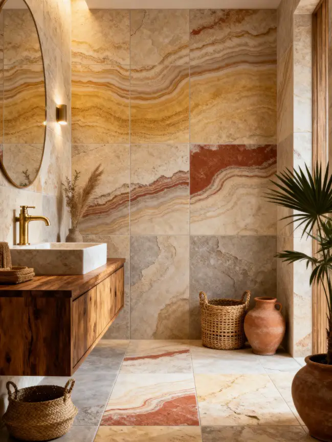 Boho Bathroom Tile Ideas