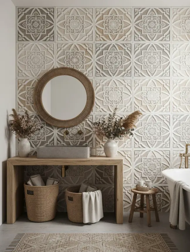 Boho Bathroom Tile Ideas