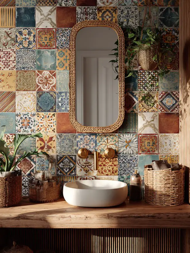 Boho Bathroom Tile Ideas