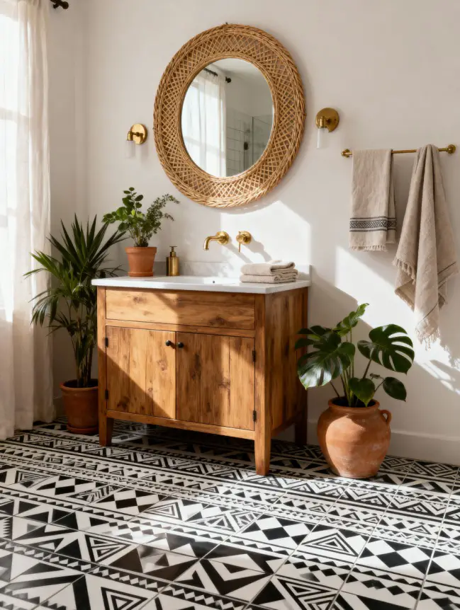 Boho Bathroom Tile Ideas