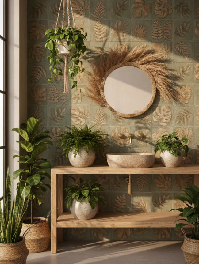 Boho Bathroom Tile Ideas