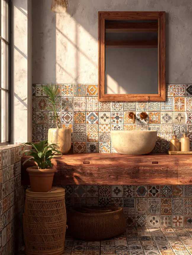 Boho Bathroom Tile Ideas