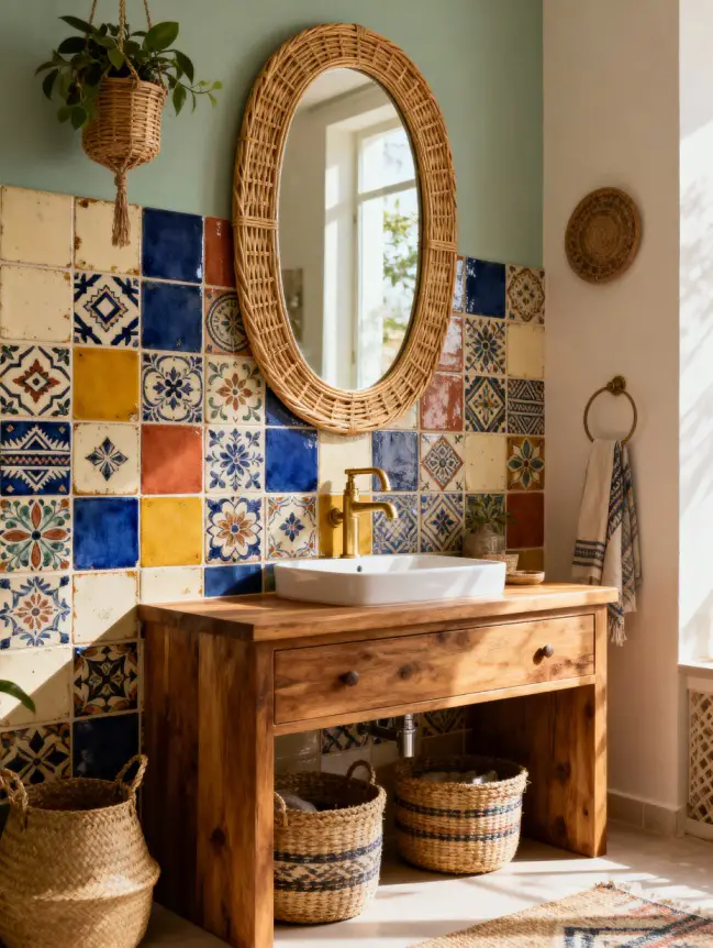 Boho Bathroom Tile Ideas