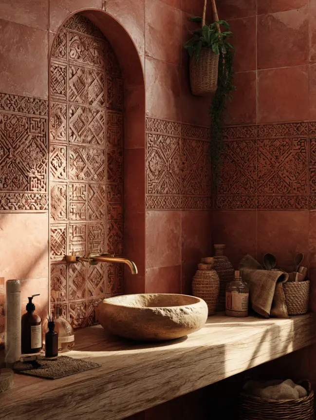Boho Bathroom Tile Ideas