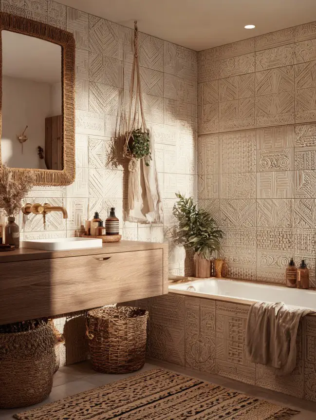 Boho Bathroom Tile Ideas