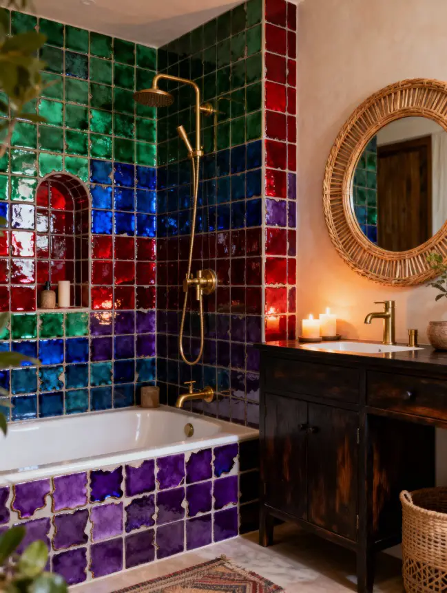 Boho Bathroom Tile Ideas