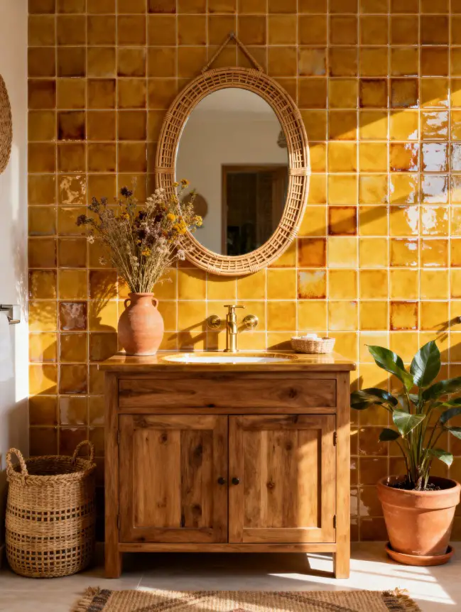 Boho Bathroom Tile Ideas