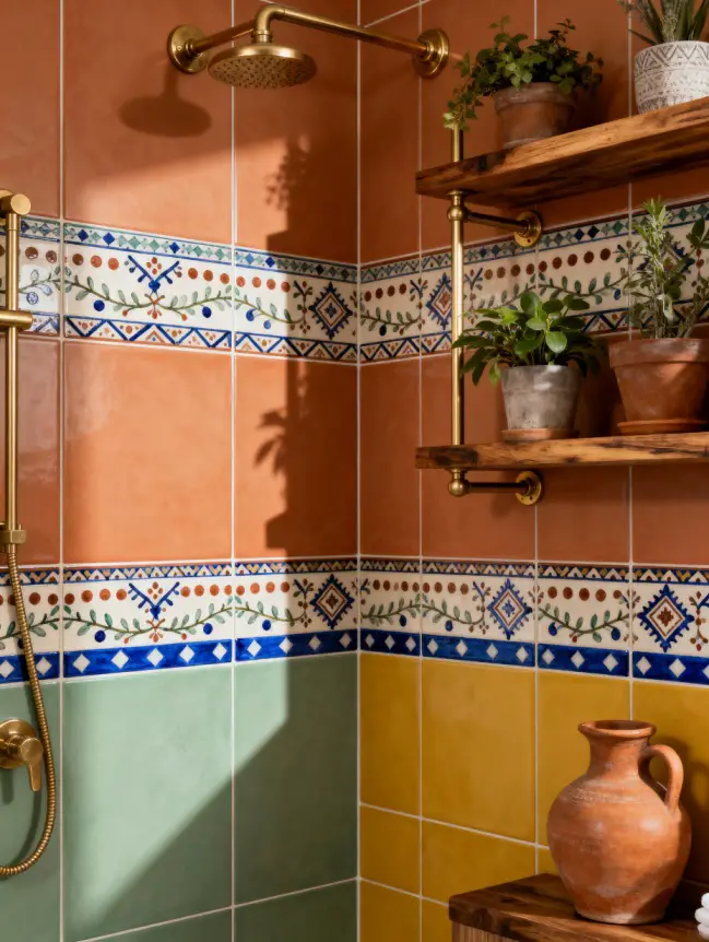 Boho Bathroom Tile Ideas
