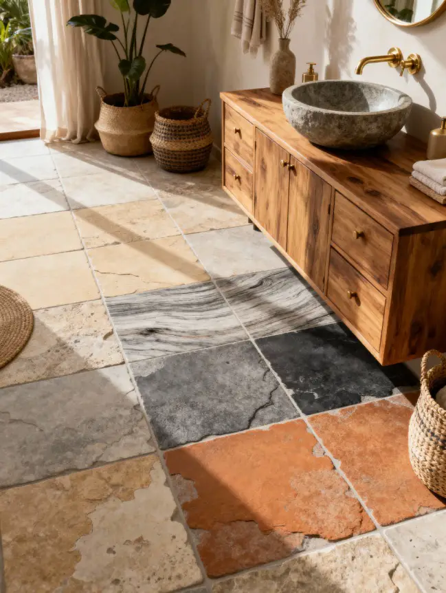 Boho Bathroom Tile Ideas