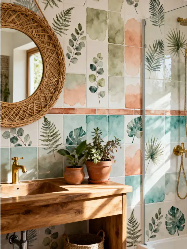 Boho Bathroom Tile Ideas