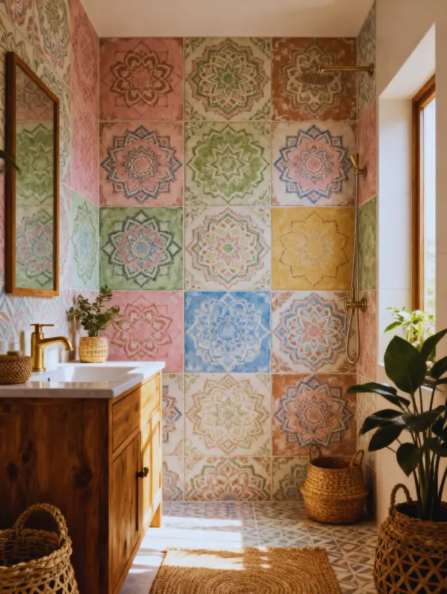Boho Bathroom Tile Ideas