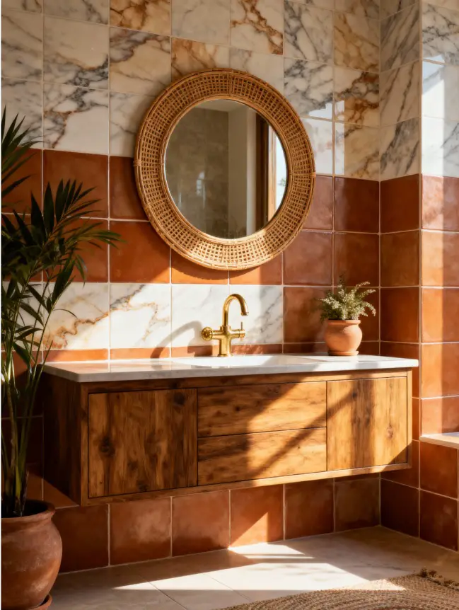 Boho Bathroom Tile Ideas