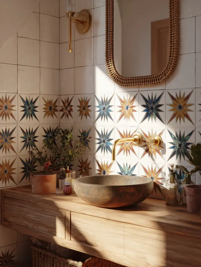 Boho Bathroom Tile Ideas