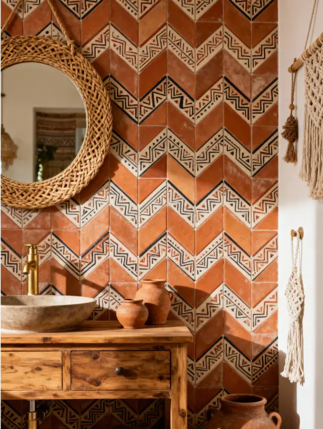 Boho Bathroom Tile Ideas