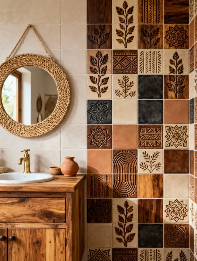 Boho Bathroom Tile Ideas