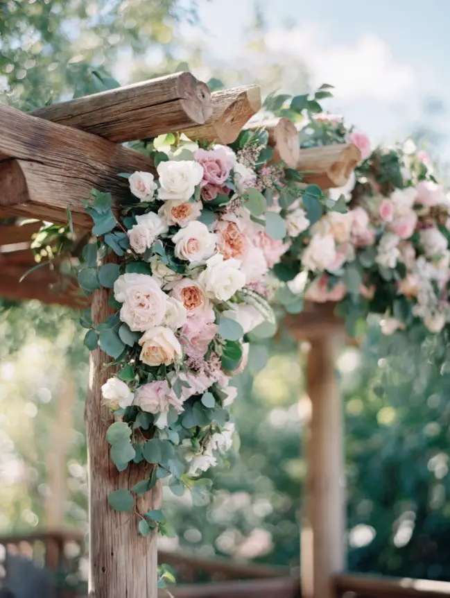 Boho Pergola Wedding Decoration Ideas