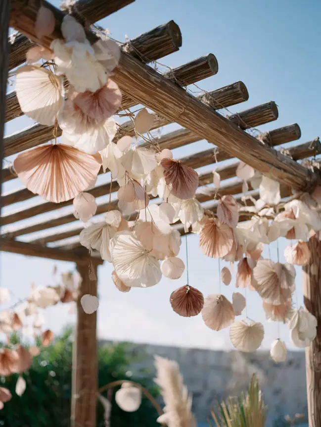 Boho Pergola Wedding Decoration Ideas