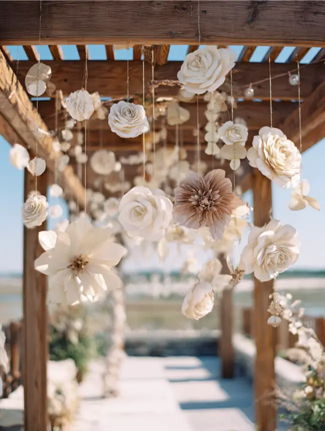 Boho Pergola Wedding Decoration Ideas