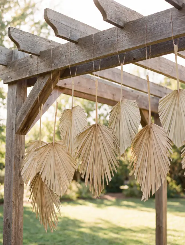 Boho Pergola Wedding Decoration Ideas