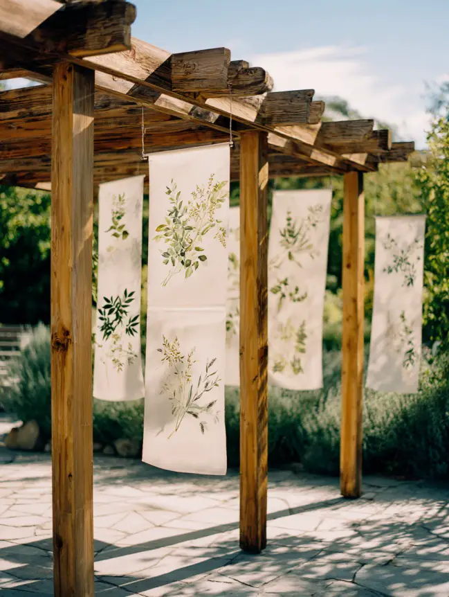 Boho Pergola Wedding Decoration Ideas