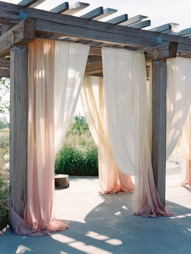 Boho Pergola Wedding Decoration Ideas