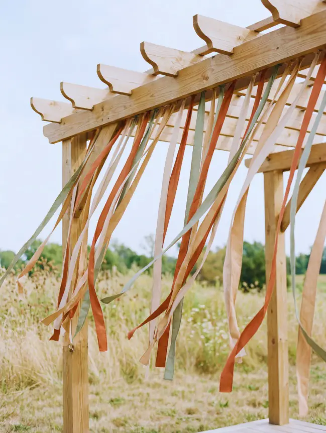 Boho Pergola Wedding Decoration Ideas