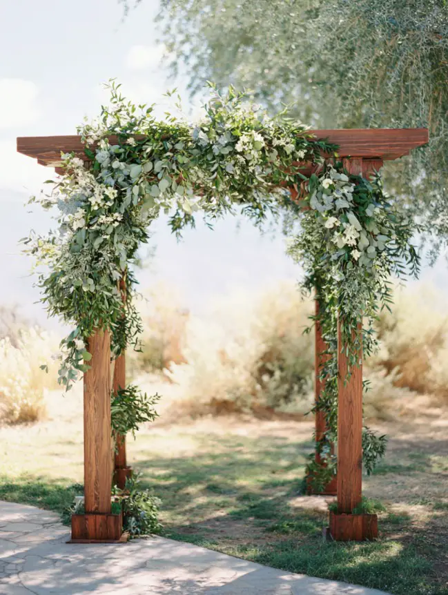 Boho Pergola Wedding Decoration Ideas
